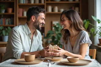 Célébration des noces de bois pour cinq ans de mariage en France