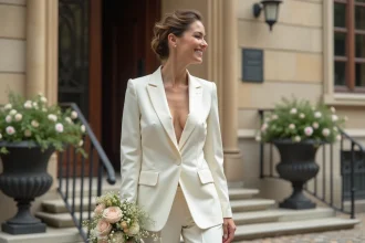 Ensemble élégant en pantalon pour un mariage réussi