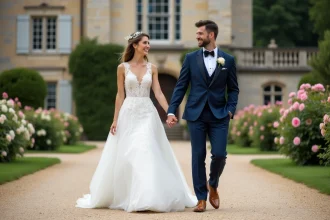 Château romantique pour un mariage de rêve en France