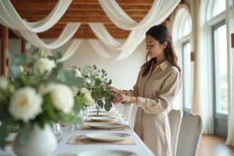Décoration florale élégante pour un mariage réussi
