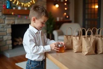 Miel personnalisé en pot pour un anniversaire mémorable