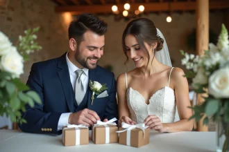 Cadeaux pour remercier les invités d'un mariage