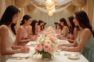 Éclairage créatif pour une salle des fêtes élégante et accueillante