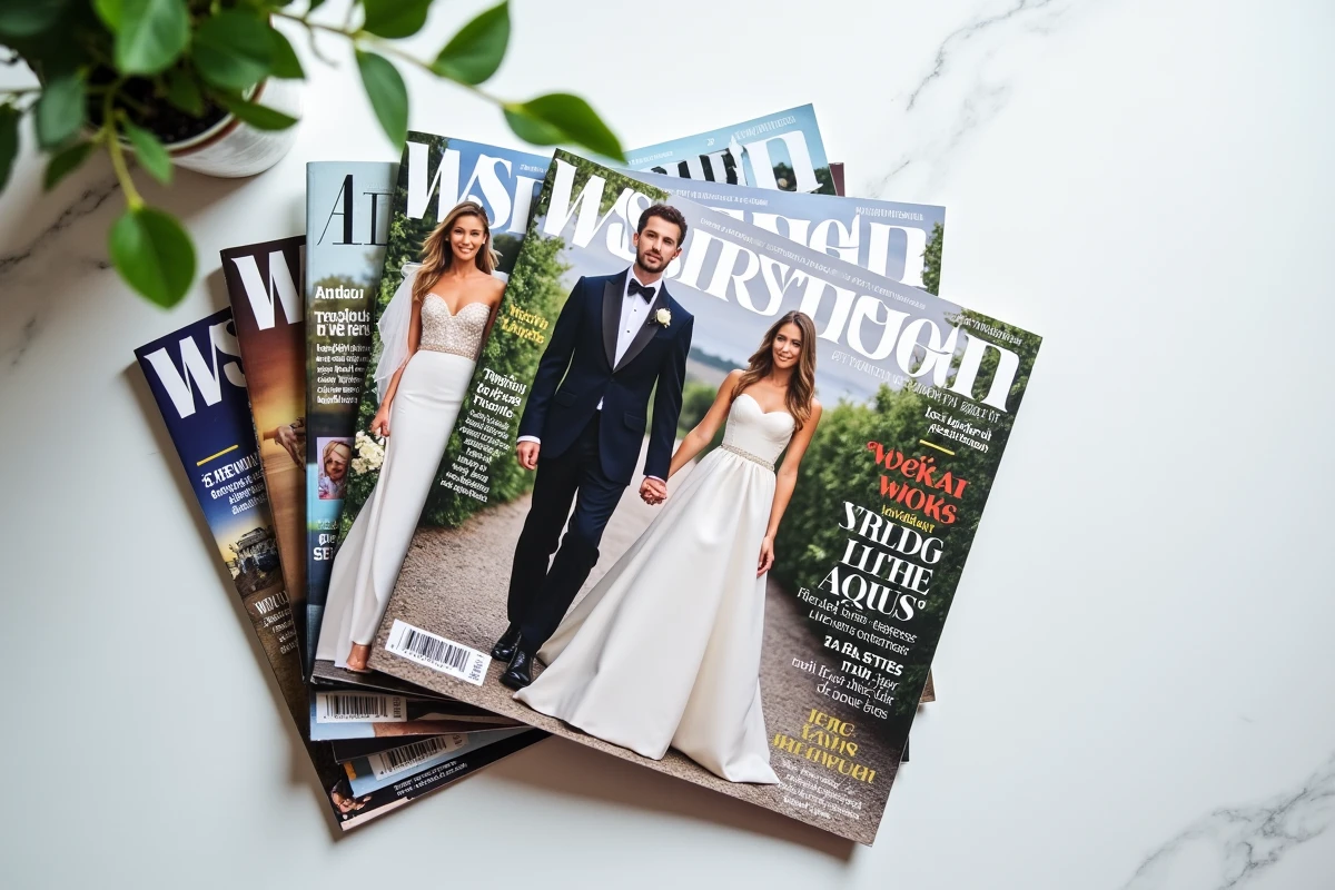 Magazines people français couvrant un mariage médiatique de personnalité télévisuelle en 2026