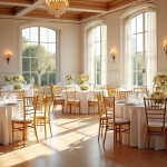 Salle de reception de mariage élégante et romantique